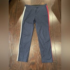 G/Fore Tux Straight Leg Trouser Stripe Pants Women Size 4 Twilight Blue Golf